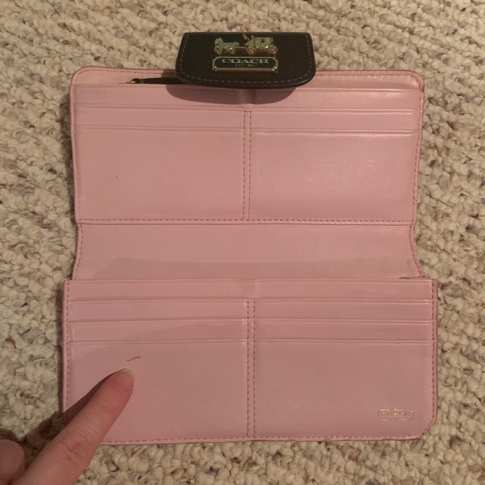 Black coach wallet